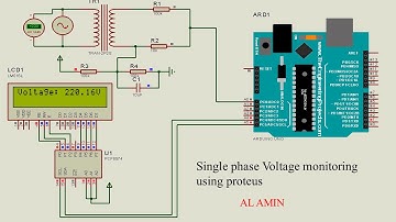 Single Phase Voltage Monitoring using Arduino | Proteus Simulation & Arduino IDE | 220V Voltage