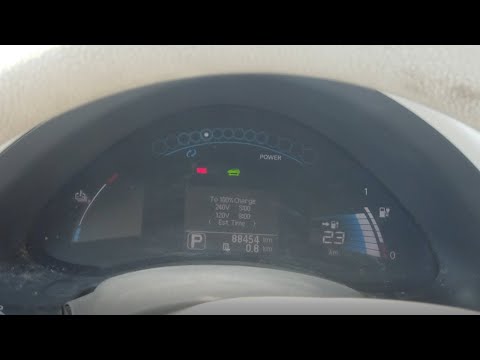 Почистил ошибки в Nissan Leaf. Опять разряд-заряд. Доснял тонировку.