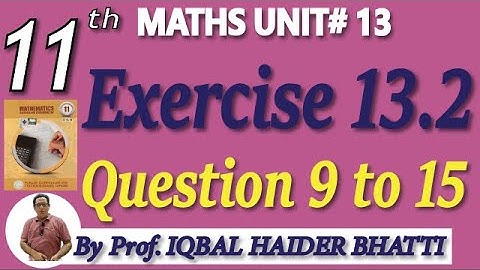 Chap #13|Inverse Trigonometric functions| Ex 13.2 Q9 to Q15 |F.Sc Part-1 Lec 5 Urdu / Hindi