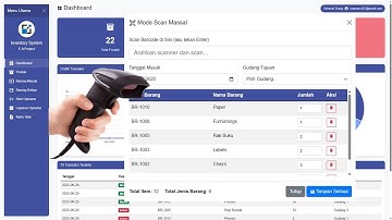 NEW UPDATE | APLIKASI INVENTORY BARANG GOOGLE SHEET DENGAN BARCODE SCANER