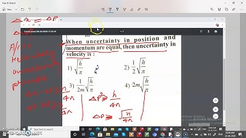 When uncertainty in position and momentum are equal, then uncertainty in velocity is-