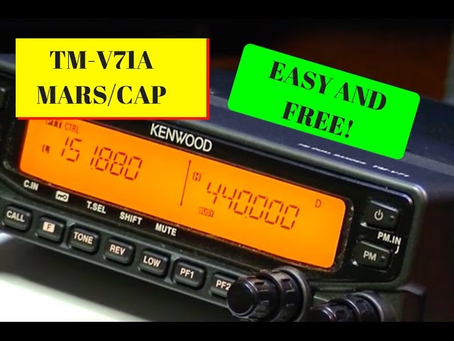 Kenwood TM-V71 MARS/ CAP MODIFICATION Part 1 - YouTube