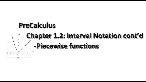 PreCalculus Section 1.2: Interval Notation cont