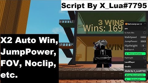 🎃 OP roblox but every sec you get +1 Jump Power Script | X2 Auto Win, JumpPower, FOV, Noclip etc.