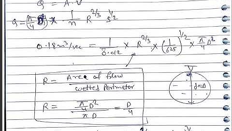 Environment Engineering CH-3 Lec-9 (design of sewer numerical) for RPSC AEN Mains/SSC JE