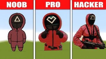 NOOB VS PRO VS HACKER Minecraft Pixel art | Squid Game
