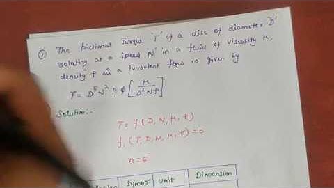 Solving Methods on Buckingham π Theorem Problems | GATE | Fluid Mechanics in Tamil |