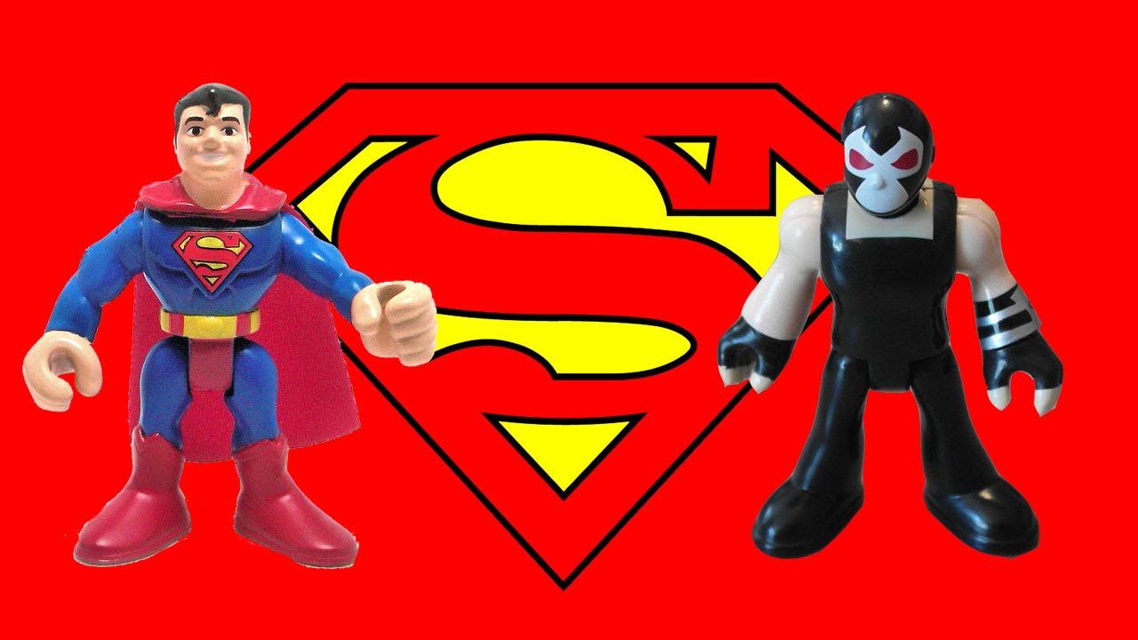 Superman vs Bane fight Imaginext Toys new