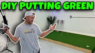 How I built my indoor putting green/platform