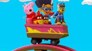 Paw Patrol, Peppa Pig &amp; PJ Masks Epic Race 🏁Kids Animation | Play-Doh Videos | The Play-Doh Show ⭐️