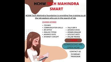 FREE JOB ORIENTED TRAINING