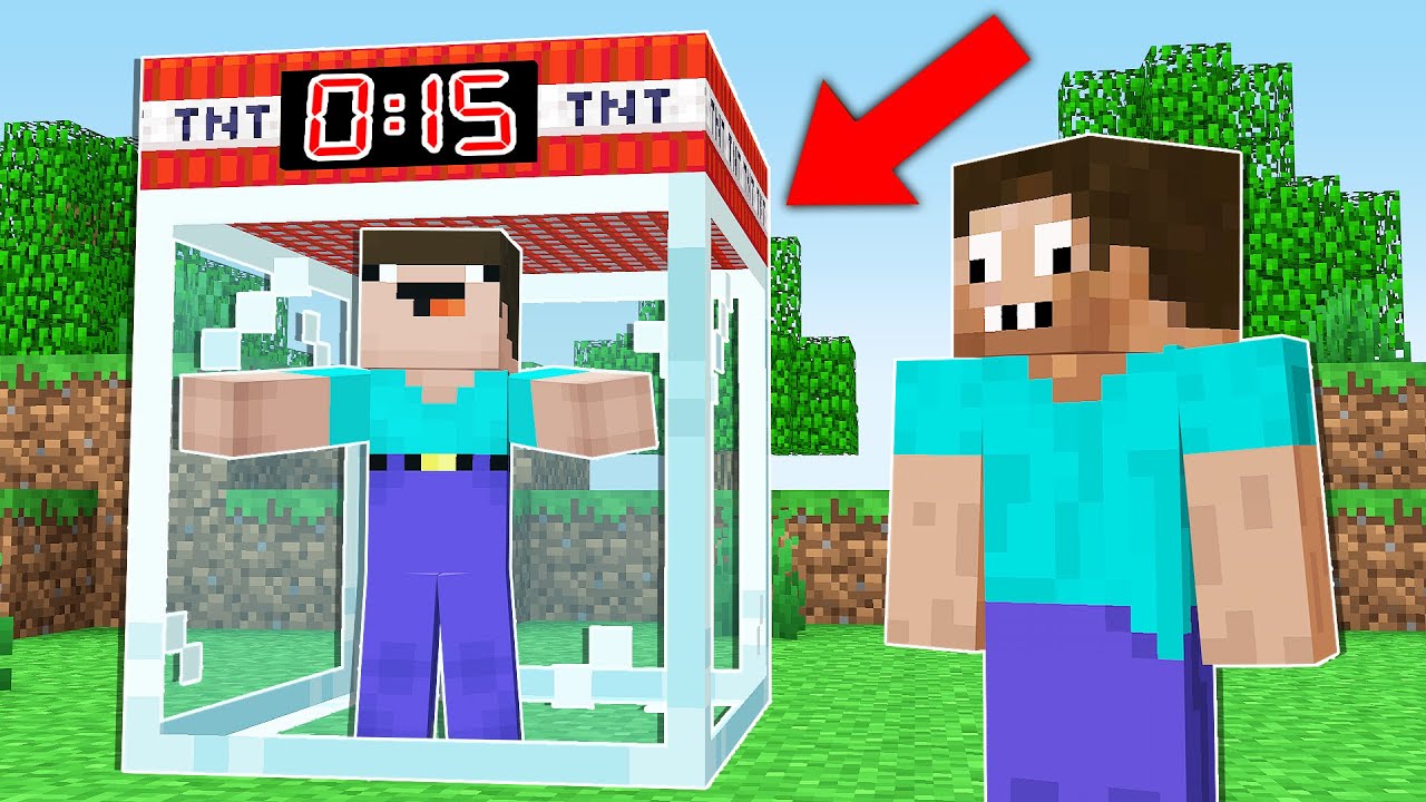 ПРО ПОСАДИЛ НУБА В КУБ С ТНТ ТАЙМЕРОМ В МАЙНКРАФТ ! НУБИК И ТРОЛЛИНГ ...