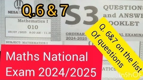 NESA National Exam 2024/2025