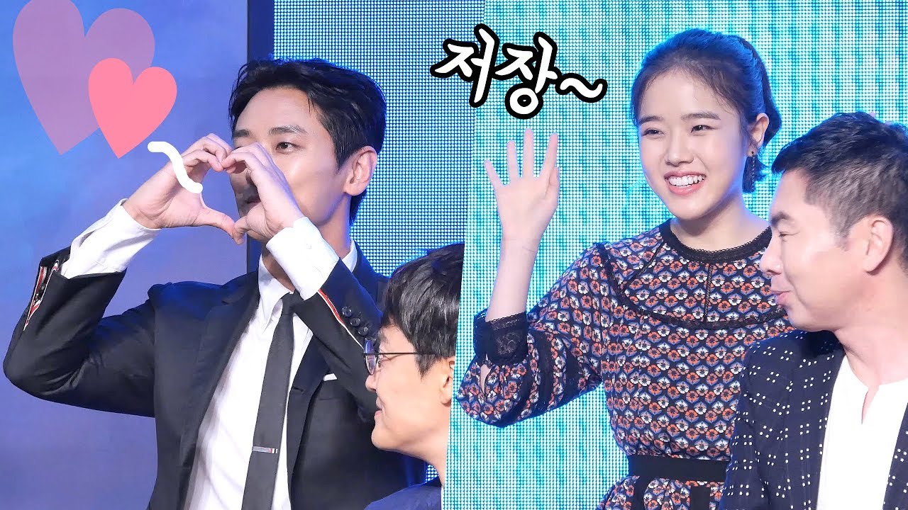 주지훈의 '하트' 3종 세트, 김향기의 '내마음 속에 저장' : 영화 '신과함께 : 인과연' 레드카펫 행사 : 월드타워 아트리움