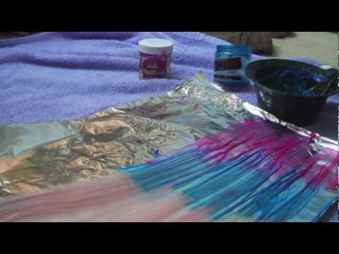 Blue Pink Dip Dye Hair Tutorial