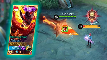 WTF DAMAGE !!! BEST BUILD ALDOUS FOR FAST FARM 500 STACK - MLBB