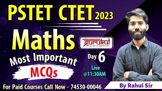 PSTET CTET | Maths Practice Class 06 | Gurukul Abohar