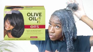 Quick Tutorial - How To Safely Diy Relaxer At Home Ors Olive Oil Texturizer On 4C Hair