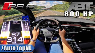 800HP AUDI RS6 C8 ABT on AUTOBAHN [NO SPEED LIMIT] by AutoTopNL