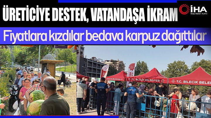 Fiyatlara Kızdılar 50 Ton Bedava Karpuz Dağıttılar