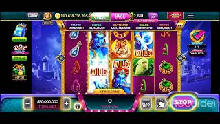 Caesars Slots - GEME'S TALE - (850M MAX BET) - Amazing Win in 8 Free Spins! #SLOTS #BIGWIN