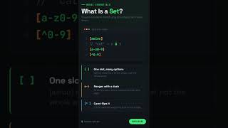 What Is a Set in Regex? (Square Brackets Explained) #regex