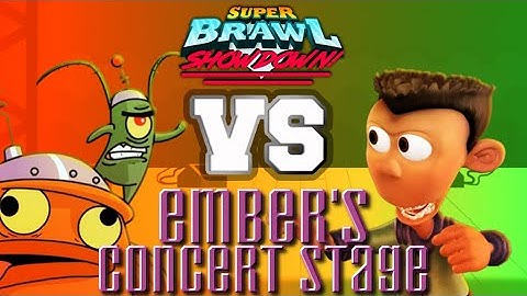 Plankton vs Sheen Estevez II | Super Brawl Showdown v0.3.1b Full Match Gameplay