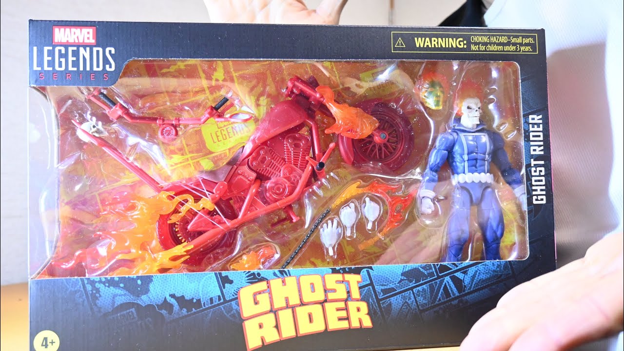Marvel Legends Ghost Rider (Johnny Blaze) Hellcycle Set - YouTube