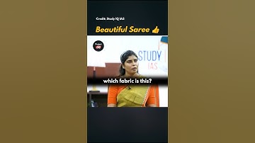 Beautiful Saree 👍 IAS Interview | UPSC Topper