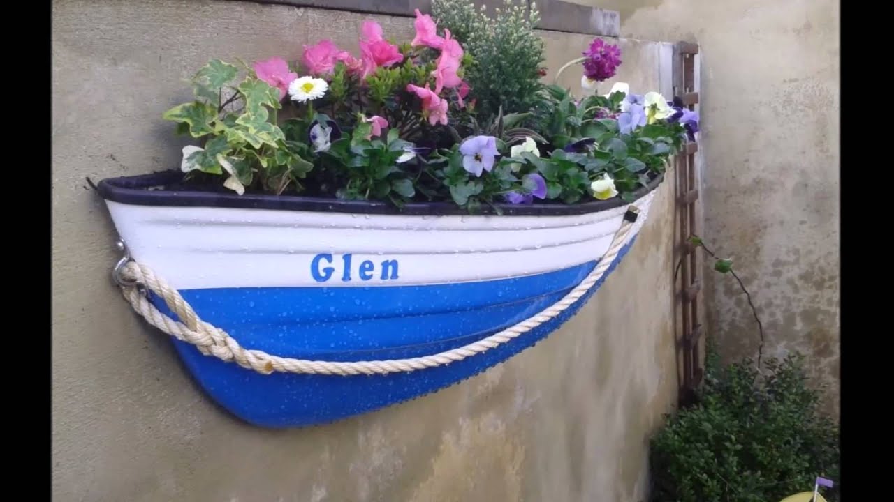 Fibreglass Boat Planters - YouTube