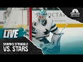 Sharks' struggle to get consistent shots on net in tough 4-1 road loss to Stars | NBC Sports BA