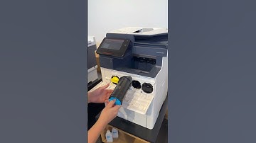 How to replace a toner on the Xerox VersaLink C605? #howto #printer #xerox #machine #toner #help