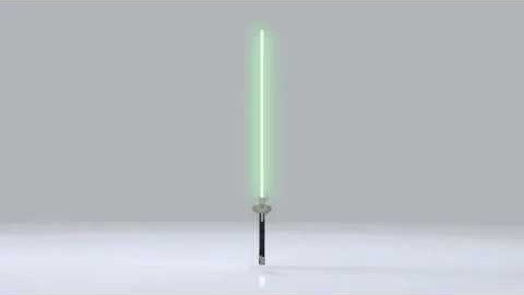 Solidworks Visualize Green Lightsaber