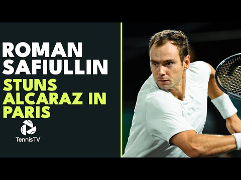 Roman Safiullin STUNS Carlos Alcaraz! 🔥 | Paris 2023 Highlights