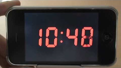 iPhone app Analog Digital Clock