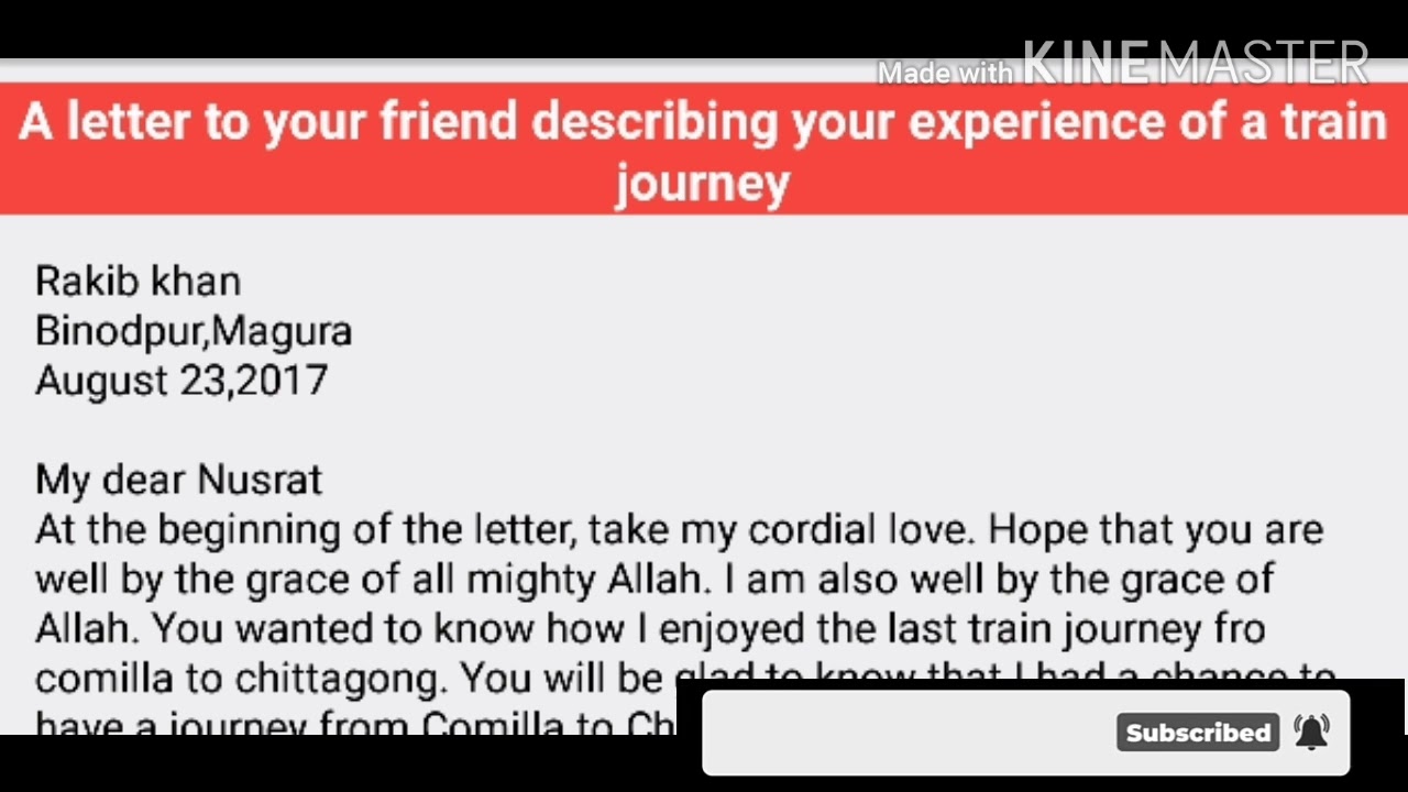 single journey letter