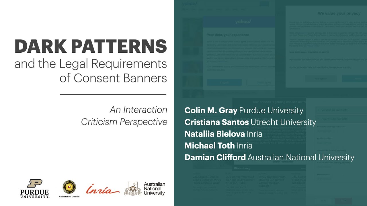 Dark Patterns and the Legal Requirements of Consent Banners: An ...