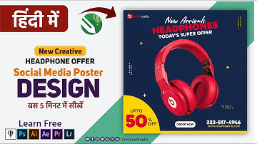 Ecommerce Product Wireless Headphone Banner | Social Media Post Design in CorelDraw |  CREATRYX