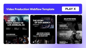 Video Production Agency Website Template | Play X - BRIX Templates