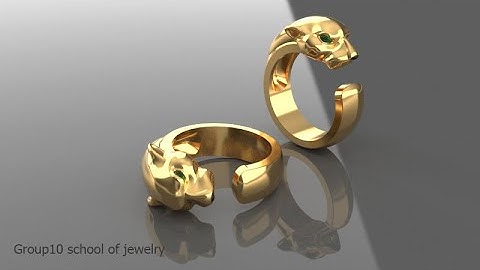 Panther ring by Sub D in Rhino7