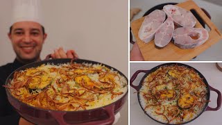 سمك وأرز على الطريقة الهندية برياني سمك fish biryani