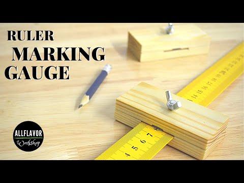 How To Make a Ruler Marking Gauge | Woodworking Marking Tools