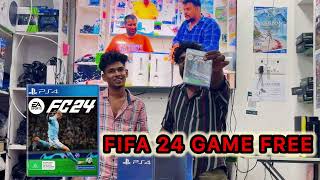 PS4 500GB REFURBISHED WITH 500 GAMES FREE WITH FIFA 24 GAME WITH 1 YEAR SERVICE WARRANTY.