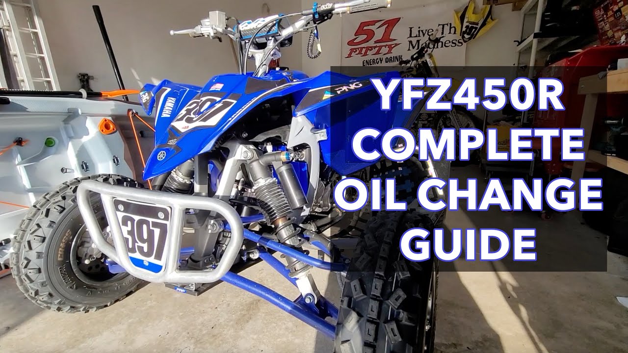 How to change the oil on a YFZ450R COMPLETE GUIDE YouTube