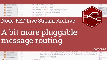 A bit more pluggable message routing - developing node-red stream - 3rd August 2020