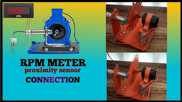 digital rpm meter connection with proximity sensor || tachometer connection
