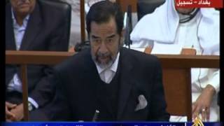 اجمل اللقطات لمحاكمة صدام حسين رحمه الله