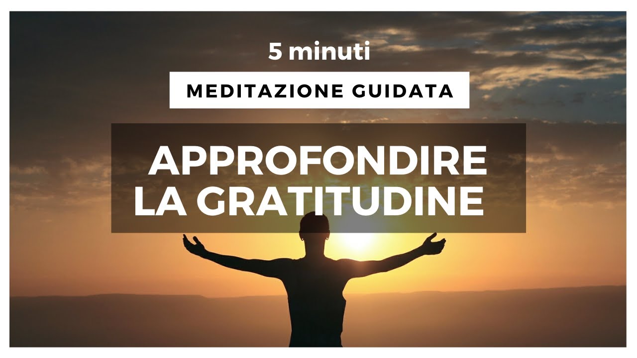 5' MEDITAZIONE GUIDATA - GRATITUDINE | Onde di Pace - YouTube