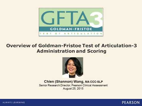 Video: Cosa misura il test di articolazione di Goldman Fristoe?
