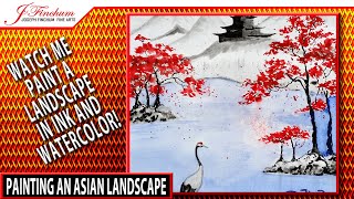 WINGING IT An Asian Style Landscape in Ink and Watercolor - Art and Chat